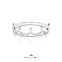 แหวนเพชรแท้ Crown Diamond Ring ( Diamond Ring )