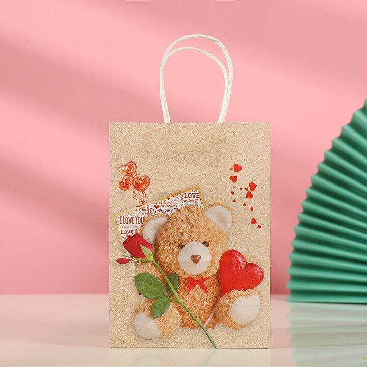 5pcs-love-heart-bear-kraft-paper-bags-valentines-day-gift-packaging-anniversary-wedding-cookie-candy-bag-birthday-party-supplies-tapestries-hangings