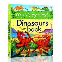 Original English picture book Usborne series my very first dinosaurs Book hardcover large open paperboard Book Childrens English reading popular science books