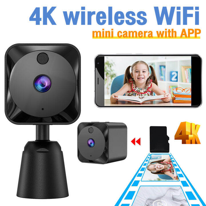 3Tech mall 4K HD Mini Camera Wireless Security CCTV Camera Rechargeable