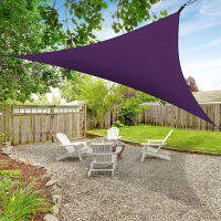 ผ้าใบสีม่วง Oxford Waterproof Triangle Sun Sail 98% UV Protection Outdoor Garden กันสาด 420D 3.6x3.6x3.6m 4x4x4m 4m 5m 6m
