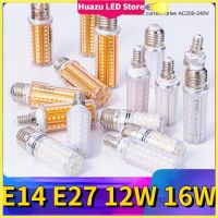 Huazu หลอดไฟหลอดไปใช้ในห้องฉุกเฉิน LED พร้อมเอฟเฟกต์แสงอ่อนและ E14E27หรี่แสงอัจฉริยะสามสีปากสกรูขนาดใหญ่สกรูเล็กปากโคมไฟข้าวโพดแช่แข็ง