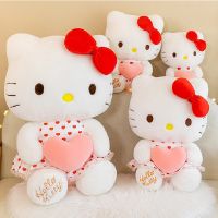 กระโปรงผ้าโปร่งการ์ตูนอะนิเมะ Sanrio รุ่นใหม่ล่าสุด2023ของเล่นตุ๊กตาลาย Hello Kitty หมอนสำหรับนอนขนาดใหญ่ตุ๊กตามือนุ่มน่ารัก Hiasan Kamar น่ารัก