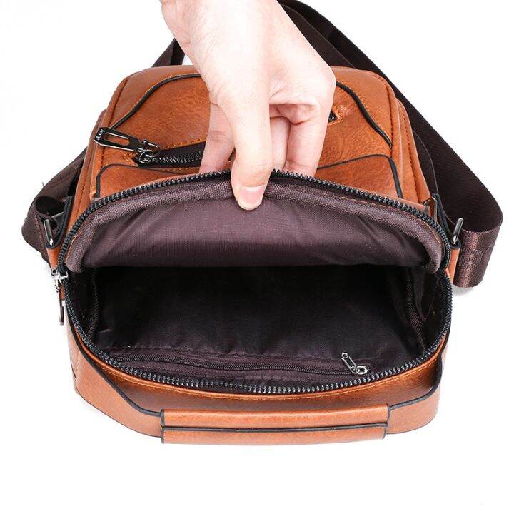 korean-style-trendy-mens-bag-mens-messenger-shoulder-bag-backpack-mens-leather-bag-casual-bag-large-capacity-business-bag