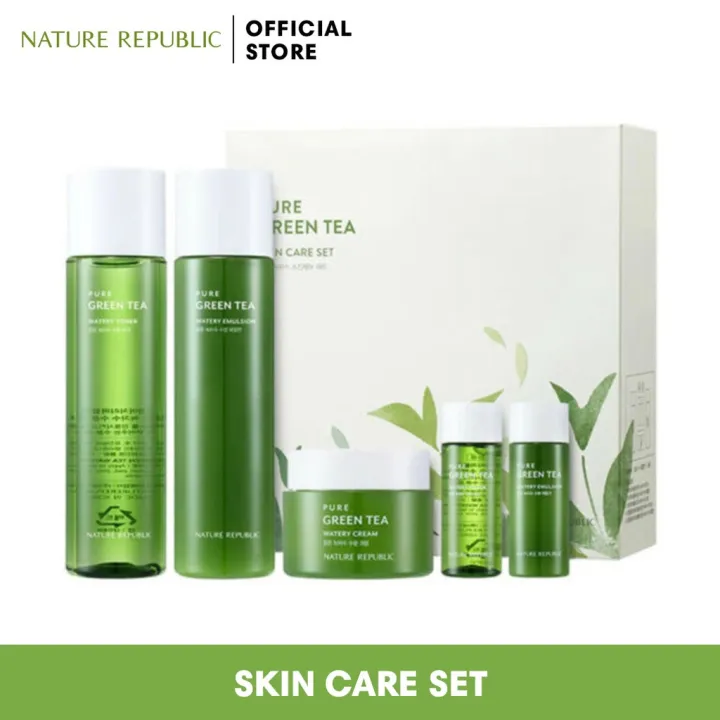 NATURE REPUBLIC PURE GREEN TEA SKIN CARE SET Lazada PH