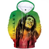 เสื้อวอร์มผู้ชายแนวสตรีทฮิปฮอป Bob Marley 2021เสื้อมีฮู้ดเสื้อกันหนาวแขนยาวสำหรับผู้ชายมีฮู้ดเสื้อสวมคอมีฮู๊ดกระเป๋าแฟชั่นสไตล์ฮาราจูกุ