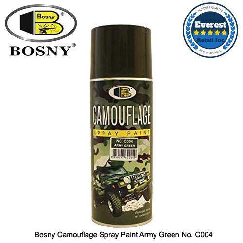 Bosny Camouflage Spray Paint Army Green No. C004 Lazada PH