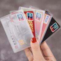 【CC】♙☒  10PCS Transparnt Card Cover Holder Credit ID Business Protection Document Id Badge