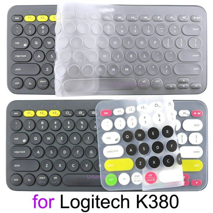 k380-keyboard-cover-for-logitech-k380-for-logi-wireless-silicone-protector-skin-case-film-tpu-shell-english-korean-clear-black-basic-keyboards