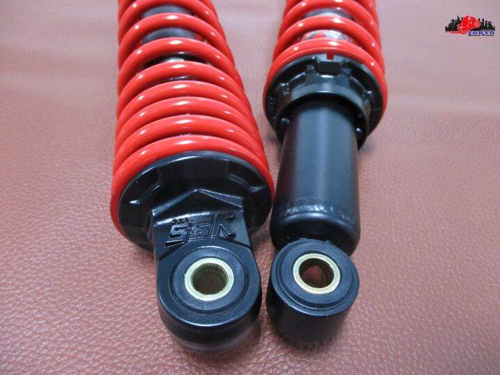 honda-dax-st50-st70-chaly-cr50-cr70-yss-rear-shock-set-pair-black-spring-red-โช๊คอัพ-โช๊คหลัง-กระบอกดำ-สปริงแดง-สินค้าคุณภาพดี