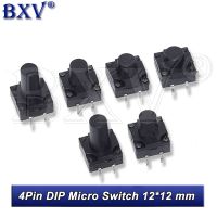 4Pin DIP Micro Switch 12*12*6 7 8 910 11 12 Button Switch 12x12x6/7/7.5/8/8.5/9/10/10.5/11/12mm Waterproof Switch 10PCS/LOT WATTY Electronics