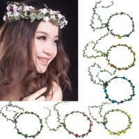 【hot】┇✿☍  Headbands Bride Hair Band Wedding Floral Headband Garland Wreath Accessories
