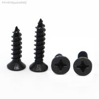 50/100Pcs M1 M1.2 M1.4 M1.7 M2 M2.3 M2.6 M3 M4 Hitam Baja Karbon Lintas Phillips Countersunk Kepala Datar Sekrup Sekrup Kayu