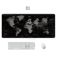 World Map Mouse Pad Gaming Mouse Pad Natural Rubber Large Mouse Pad Waterproof Anti-slip Keyboard Mat Desk Mat for Computer Game