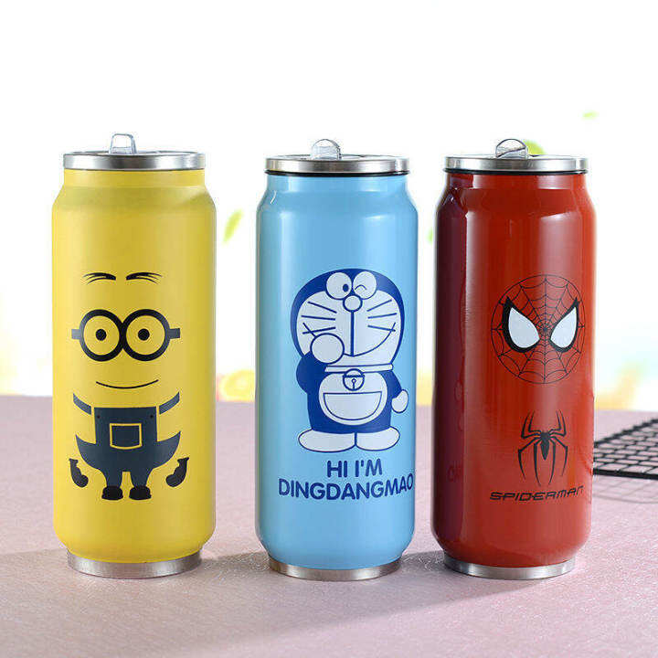 Korean Version of The Personality Sports Bottle Coke Can 500ml Stainless Steel Large-capacity Straw Insulation Cup Male and Female Students Cute Water Cup Cartoon Cartoon Pattern | Lazada Korean Version of The Personality Sports Bottle Coke Can 500ml Stainless Steel Large-capacity Straw Insulation Cup Male and Female Students Cute Water Cup Cartoon Cartoon Pattern | Lazada