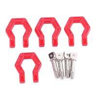 New 4pcsset Red Simulated Climbing Car Hook Bumper D-ring for 110 RC Crawler Traxxas TRX4 Axial RC Car Accessories