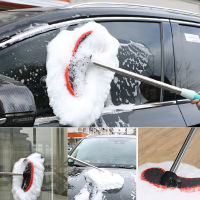 Stainless Steel Car Wash Mop Super Absorbent Car Wash Brush Car Brush Mop Window Cleaning Tool Dust Removal Wax Mop Retractable