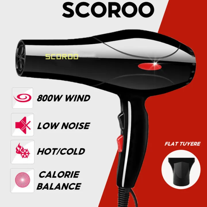 SCOROO Blower Hair Dryer 800W High Power Hair Dryer Quick Drying Lazada PH