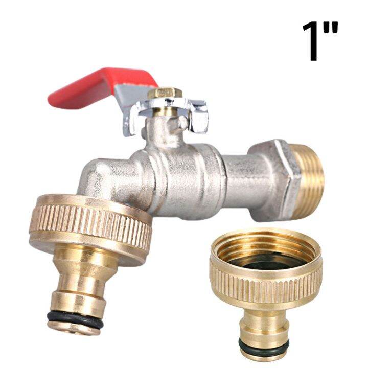 Replacement Tap Connector Water Pipe Connector 1inch BSPF Brass+Rubber