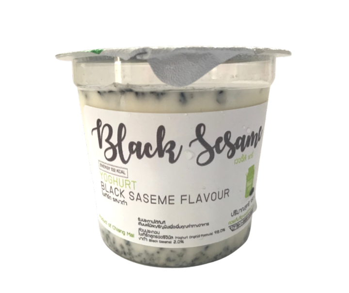 โยเกิร์ตโฮมเมด-รสงาดำ-เวจจี้ส์แดรี่-130กรัม-แพค4ถ้วย-homemade-yoghurt-veggie-s-dairy-black-sesame-flavor-130-g-4-cups