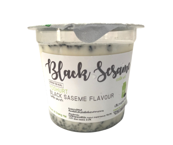 โยเกิร์ตโฮมเมด-รสงาดำ-เวจจี้ส์แดรี่-130กรัม-แพค6ถ้วย-homemade-yoghurt-veggie-s-dairy-black-sesame-flavor-130-g-6-cups