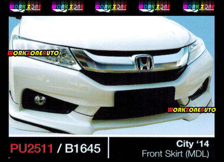 PU2511 Honda City 2014 PU Front Skirt (MDL) Body kit Bodykit