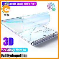 KV3P TPU นิ่ม HD 3D แบบบางพิเศษสำหรับ Samsung Galaxy Note 10 / 10 + Plus ฝาครอบป้องกันฟิล์มป้องกันหน้าจอไฮโดรเจล