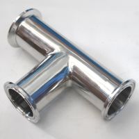 1 "OD 25Mm สุขาภิบาล3 Way Tee สแตนเลส SS304เชื่อมปลอกโลหะ OD 50.5Mm Fit 1.5" Tri Clamp