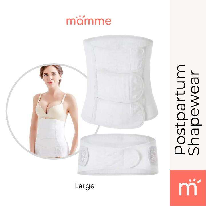 Mamme 2pc Cotton Postpartum Shapewear and Maternity Belly Support for