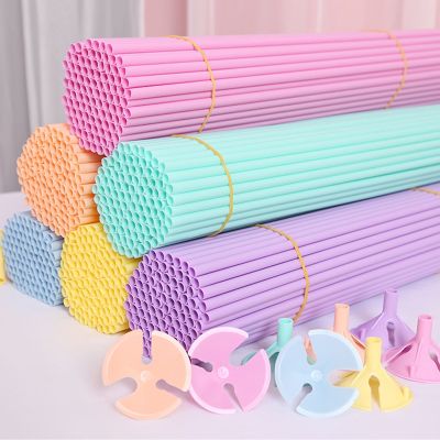 ❉ 50PCS/Pack 42cm Balloon Sticks Wedding Birthday Party Arrangement Props Latex Balloon Supporting Rods Accessories