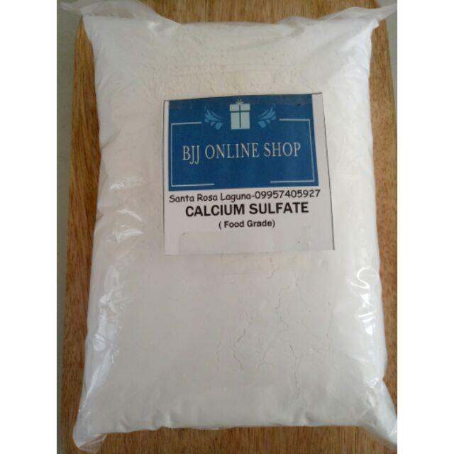 CALCIUM SULFATE ( food grade) 1kg Lazada PH