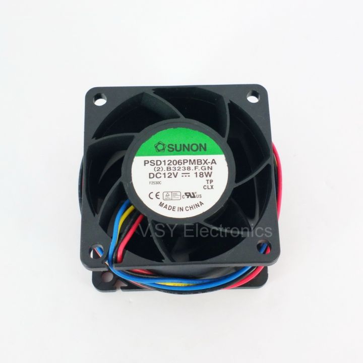 Sunon High Speed Dc Blower Fan Cooling Fan Exhaust Fan 12v Dc 18w 60mm X 60mm X 38mm Pwm Ce Tuv 4841