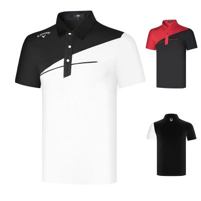Golf clothing mens spring and summer short-sleeved golf mens sports quick-drying sunscreen breathable comfortable T-shirt Master Bunny Honma PXG1 DESCENNTE PEARLY GATES  Odyssey W.ANGLE◐