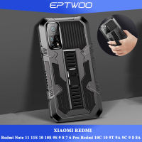 EPTWOO สำหรับ Xiaomi Redmi Note 12 11 11S 10 10S 9S 9 8 7 6 Pro 4G 5G Redmi 12C 10C 10 9T 9A 9C 9 8 8A A1แม่เหล็กTPU + PC Hybrid Military Grade Protection CasingกันกระแทกปกหลังXFZS-01