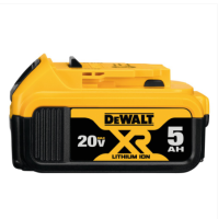 DEWALT แบตเตอรี่ 20V / 5.0Ah รุ่น DCB184 และ DCB184G(ยางกันกระแทก) ไฟ LED