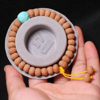 Brand New Lotus และ Bodhi Millstone สร้อยข้อมือลูกปัด Full-ฟัน Apple Orchard สร้อยข้อมือ Magnesite Turquoise พระพุทธรูปทิเบต