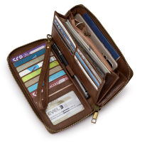 S-ZONE Wristlet Wallet for Women RFID Blocking Credit Card Holder Faux Leather Phone Wallet Purse Clutch