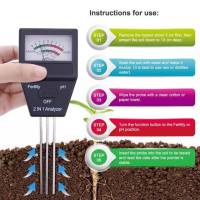 เครื่องตรวจดิน เครื่องวัดค่าดิน ph (Soil Analyzer ph meter npk fertilizer) 2 in 1 วัดค่าปุ๋ย NPK เครื่องวัดดิน PH วัดค่าดิน ความเป็นกรดด่าง ดินและค่าปุ๋ยรวม NPK