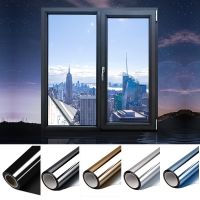 Single mirror film privacy glass sticker reflecting ultraviolet ray solar reflective film self-adhesive window film for home Window Sticker and Films