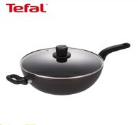 TEFAL กระทะก้นลึก Intense Cook (32 ซม. พร้อมฝาแก้ว) รุ่น H9149495 สีดำ