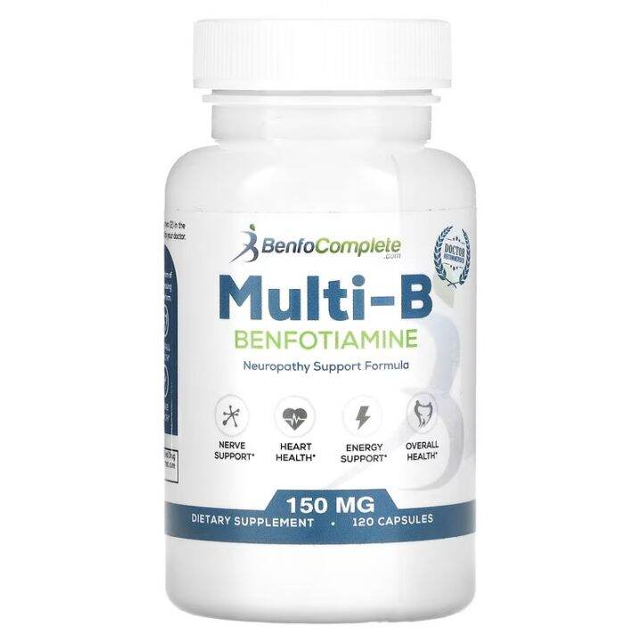 Multi-B Benfotiamine Neuropathy Support Formula, 150 Mg, 120 Capsules ...