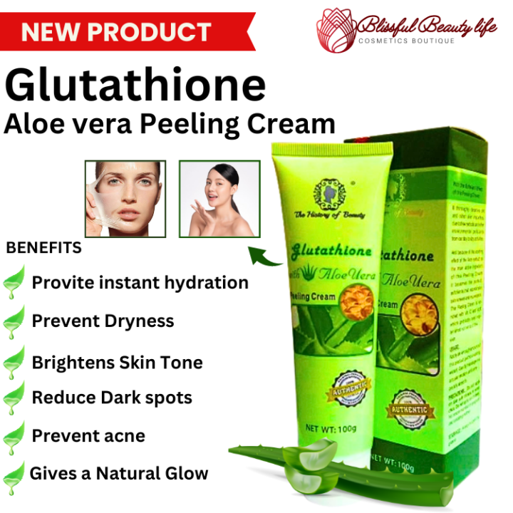 The History of Beauty Glutathione with Aloe Vera Peeling Cream 100g ...