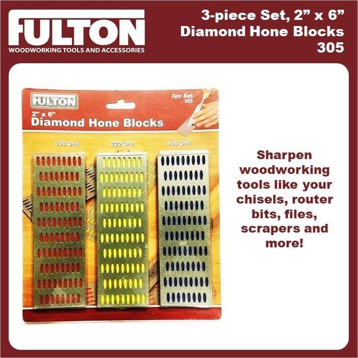 Fulton 3piece 2inch x 6inch Diamond Hone Blocks 305 Lazada PH
