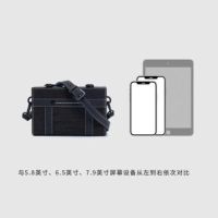 ?ZARAˉHOME new mens and womens bags mens trendy denim box bag trendy high-quality small square bag