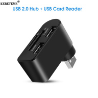 KEBETEME HUB Đa USB 2.0, Bộ Chuyển Đổi Đầu Đọc Thẻ TF Bộ Chia Đầu Đọc Thẻ USB Giao Diện Nguồn Cho Máy Tính Máy Tính Xách Tay PC thumbnail