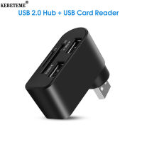 KEBETEME Multi USB 2.0 HUB TF Card Reader Adapter Splitter Power Interface USB Card Reader For Computer Laptop PC