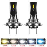 [ANYA Auto Parts] H9 H8 H7 H4ไฟ LED,H1 H11ตัดหมอกรถ H3 16000LM สว่างมาก Lampu Jalan 9006 Hb3อัตโนมัติ12V 24V สีขาว