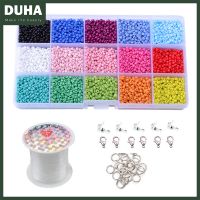 Set of Colorful Beads 3mm Glass with Tape Clasp for Making Jewelry Necklaces Earring Bijouterie Children Adult 7500 Pieces