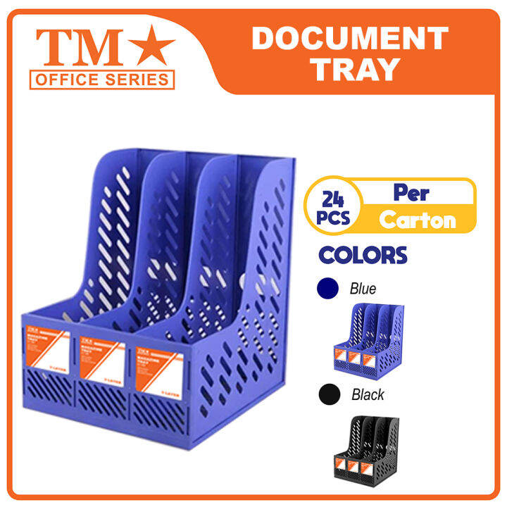 TM Magazine Tray Plastic 3 Layers x 24 pcs Lazada PH