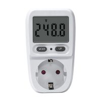 230V-240V Digital LCD Power Meter Wattmeter Socket Wattage Electric Meter BR Measuring Outlet Power Analyzer EU Plug